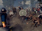 Een afbeelding waarop twee legers te zien zijn uit „A Total War Saga: Thrones of Britannia“, dat momenteel te koop is op Steam.