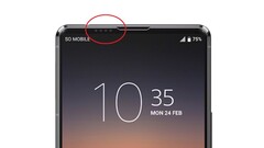 Zo zou de frontcamera met microgaatjes van de Sony Xperia 1 V eruit kunnen zien (Afbeelding: Sumahodigest)