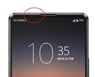 Zo zou de frontcamera met microgaatjes van de Sony Xperia 1 V eruit kunnen zien (Afbeelding: Sumahodigest)