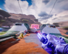 Een in-game screenshot van Splitgate 2 (bron: SteamDB)