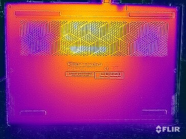 Stresstest oppervlaktetemperaturen (onder)