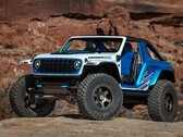 Het Jeep Wrangler Magneto 3.0 concept was een door Jeep gebouwde one-off die gebruik maakte van een compacte axiale fluxmotor om alle vier de wielen aan te drijven. Hij had ook traditionele sperdifferentiëlen en twee vermogensstanden. (Afbeeldingsbron: Stellantis)