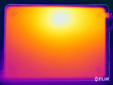 Stresstest oppervlaktetemperaturen (onder)