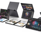 De Gathertech Co. Deeku HL108D is een laptop van twee pond met twee 10,5" aanraakschermen. (Bron: Gathertech op Green Funding)
