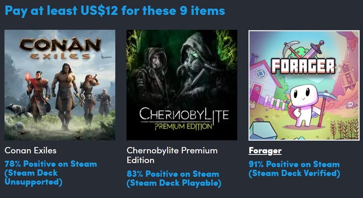 Decoratieve afbeelding. Als u $12 betaalt, krijgt u alle 9 games (Afbeelding bron: Humble Bundle)