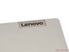 Het Lenovo-logo is gegraveerd in een aluminium plaat.