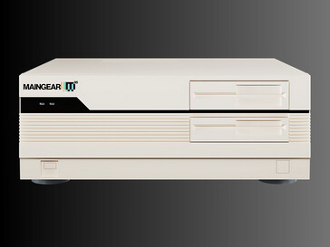 De Maingear Retro95 voorgebouwde gaming PC vooraanzicht (Afbeelding bron: Maingear PR)