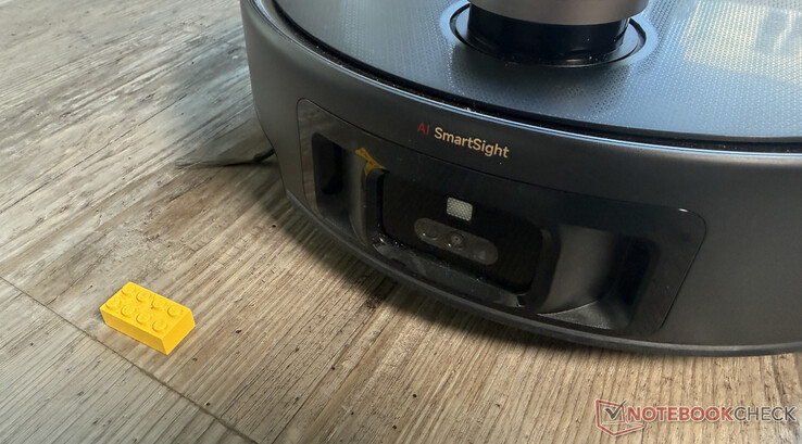 De obstakeldetectie van de Mova Z60 Ultra Roller werkte erg goed in de test