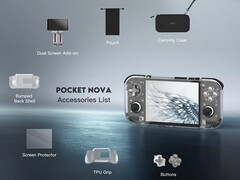 De Retroid Pocket Nova is verkrijgbaar in combinatie met diverse accessoires.
