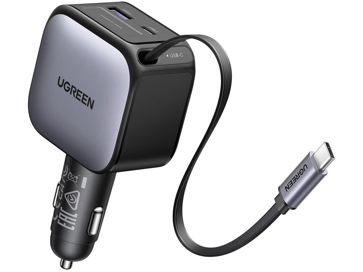 De Ugreen 90W intrekbare autolader. (Afbeeldingsbron: Ugreen)