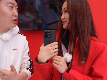 Een screenshot van de achterkant van de telefoon van het live-evenement