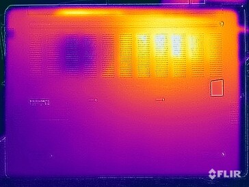 Stresstest oppervlaktetemperaturen (onderkant)
