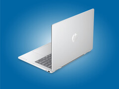 HP verkoopt de nieuwe OmniBook 5 Flip 2-in-1 in de kleuren Powder Pink en Sky Blue, evenals in de hier afgebeelde uitvoering in Glacier Silver.