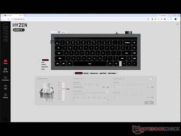 Lofree Hyzen-webdriver met aanpassing van de magnetische schakelaar, waarbij de magnetische modus is ingeschakeld.