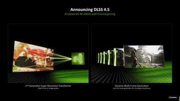 Nvidia DLSS 4.5 met 2e generatie Transformer-model. (Afbeelding Bron: Nvidia)