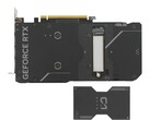 De SSD kan gemakkelijk aan de achterkant van de GPU worden bevestigd (Afbeelding Bron: Asus)