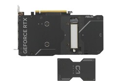 De SSD kan gemakkelijk aan de achterkant van de GPU worden bevestigd (Afbeelding Bron: Asus)