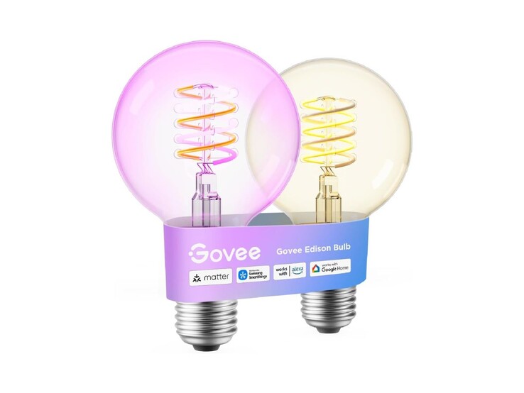 De globevormige Govee Smart Edison Gloeilamp