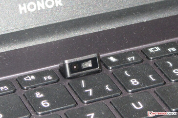 Honor MagicBook 15 - Webcam in het toetsenbord