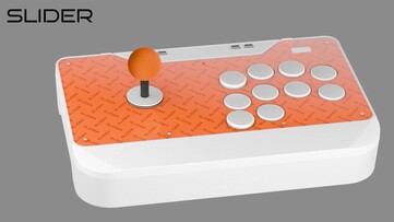De Slider-controller met een stickindeling.