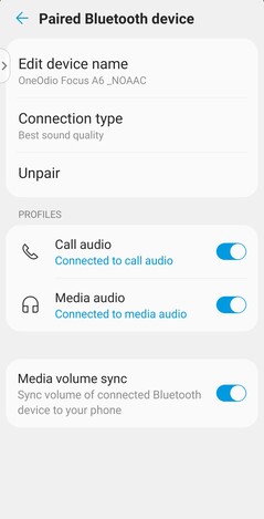 Het Bluetooth verbindingstype regelt de kwaliteit van de geluidsverbinding. (Afbeeldingsbron: Notebookcheck)