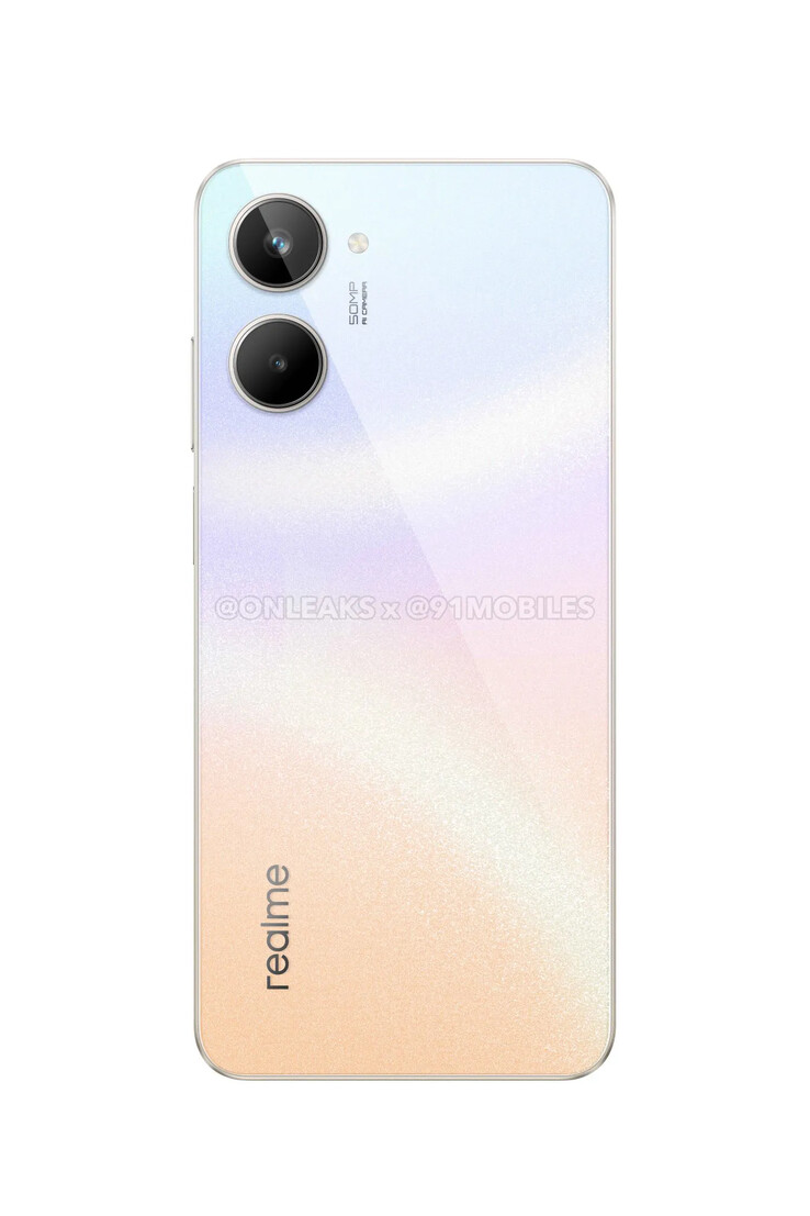 De nieuwe "Realme 10" renders. (Bron: OnLeaks x 91Mobiles)