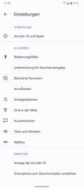 Telefoon-app (Instellingen)