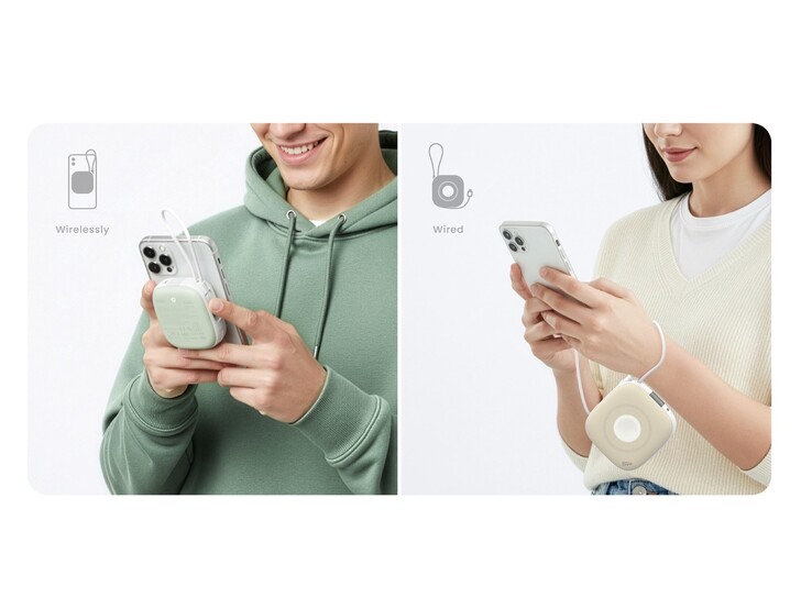 De Silicon Power MP10 powerbank ondersteunt bedraad en draadloos opladen. (Afbeeldingsbron: Silicon Power)