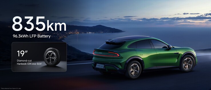 Het basismodel van de Xiaomi YU7 heeft het grootste bereik (Afb. bron: Xiaomi via Facebook)
