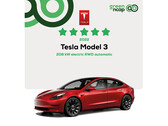 De Model 3 scoorde 21,1 kWh/100km in de snelwegtest (afbeelding: Green NCAP)