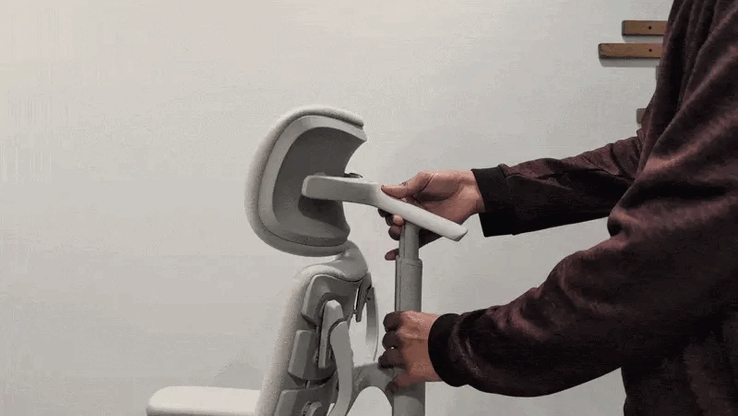 Aanpassing neksteun.