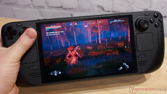 Valve's OLED Steam Deck vertoont tekenen van burn-in na 750 uur in HDR en 1.500 uur in SDR-modi. (Bron: Eigen)
