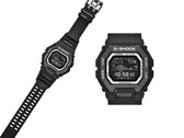 De Casio G-Shock GBX100SFJ-1 heeft een gestroomlijnd, volledig zwart ontwerp en een contrastrijk negatief display.