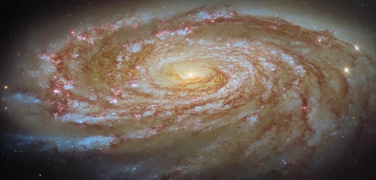 Een afbeelding van M88 gemaakt door de Hubble ruimtetelescoop.