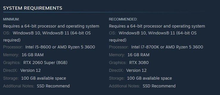 Metal Gear Solid Delta Snake Eater systeemvereisten. (afbeeldingsbron: Steam)