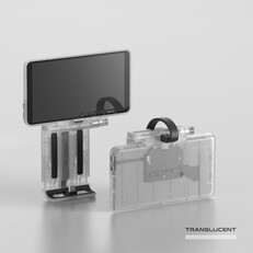 De Retroid Dual Screen Add-on is ook verkrijgbaar in doorschijnend wit. (Afbeelding bron: Retroid)