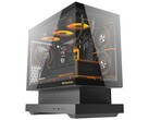 De zwarte variant van de Standard Edition Floatron F1 mATX-kast. (Afbeeldingsbron: darkFlash)