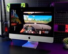Gameplay van Forza Horizon 5 op een 2019 Apple iMac met SteamOS, met FPS-overlay zichtbaar op het scherm. (Afbeeldingsbron: ETA PRIME op YouTube)