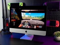 Gameplay van Forza Horizon 5 op een 2019 Apple iMac met SteamOS, met FPS-overlay zichtbaar op het scherm. (Afbeeldingsbron: ETA PRIME op YouTube)