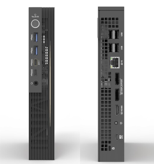 De mini PC heeft een gezonde lijst poorten, waaronder gigabit ethernet. (Bron: Mini Maker)