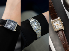 De Casio LTP-B150D-7BJF met een stalen band, naast de LTP-B150L-7B1JF en de LTP-B150L-7B2JF.