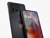 De Moto G75 krijgt een plat scherm, een plat frame en een platte achterkant. (Afbeeldingsbron: 91Mobiles)