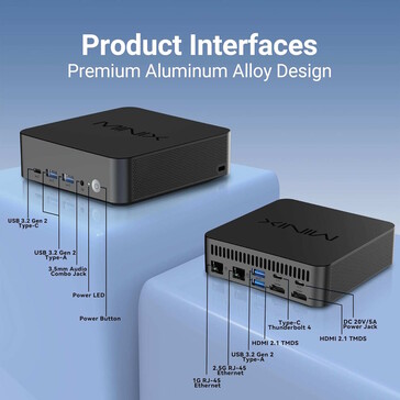 Thunderbolt 4 is ook beschikbaar (Afbeelding bron: Minix)