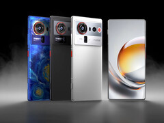 De Nubia Z80 Ultra in zijn verschillende wereldwijde lanceringskleuren. (Afbeeldingsbron: Nubia)