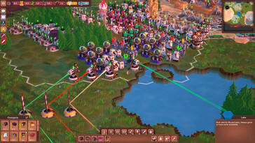 Afbeelding: Een screenshot van de gameplay van Scorchlands.