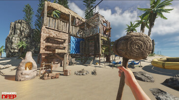 Een afbeelding van een schuilplaats in Stranded Deep.