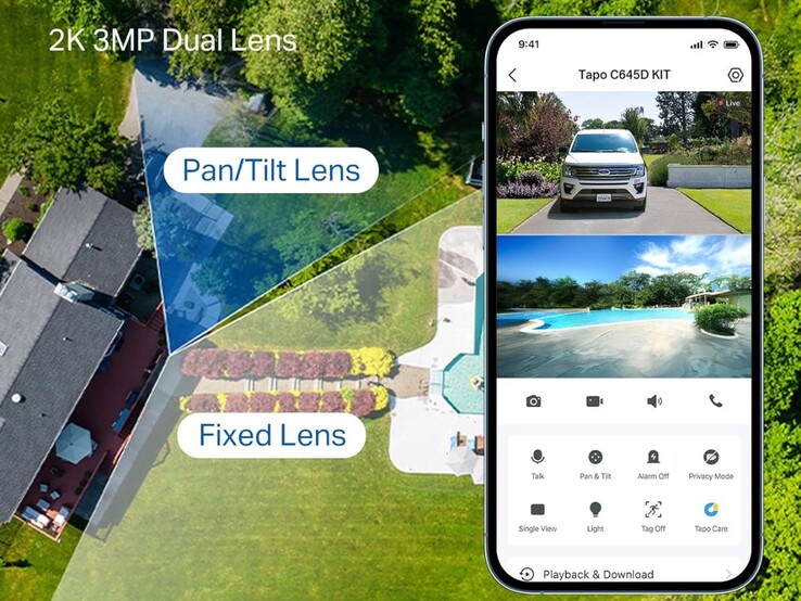 De TP-Link Tapo C645D beveiligingscamera. (Afbeeldingsbron: TP-Link)