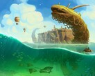 Officiële afbeelding van het spel The Wandering Village. (Afbeeldingsbron: thewanderingvillage.com)