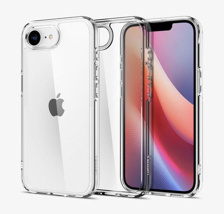Afbeeldingen van de Apple iPhone SE 4 zijn uitgelekt door een accessoiremaker. (Afbeeldingsbron: Spigen)