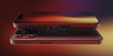 iPhone 15 Pro donkerrode kleuroptie. (Afbeelding Bron: 9to5Mac)